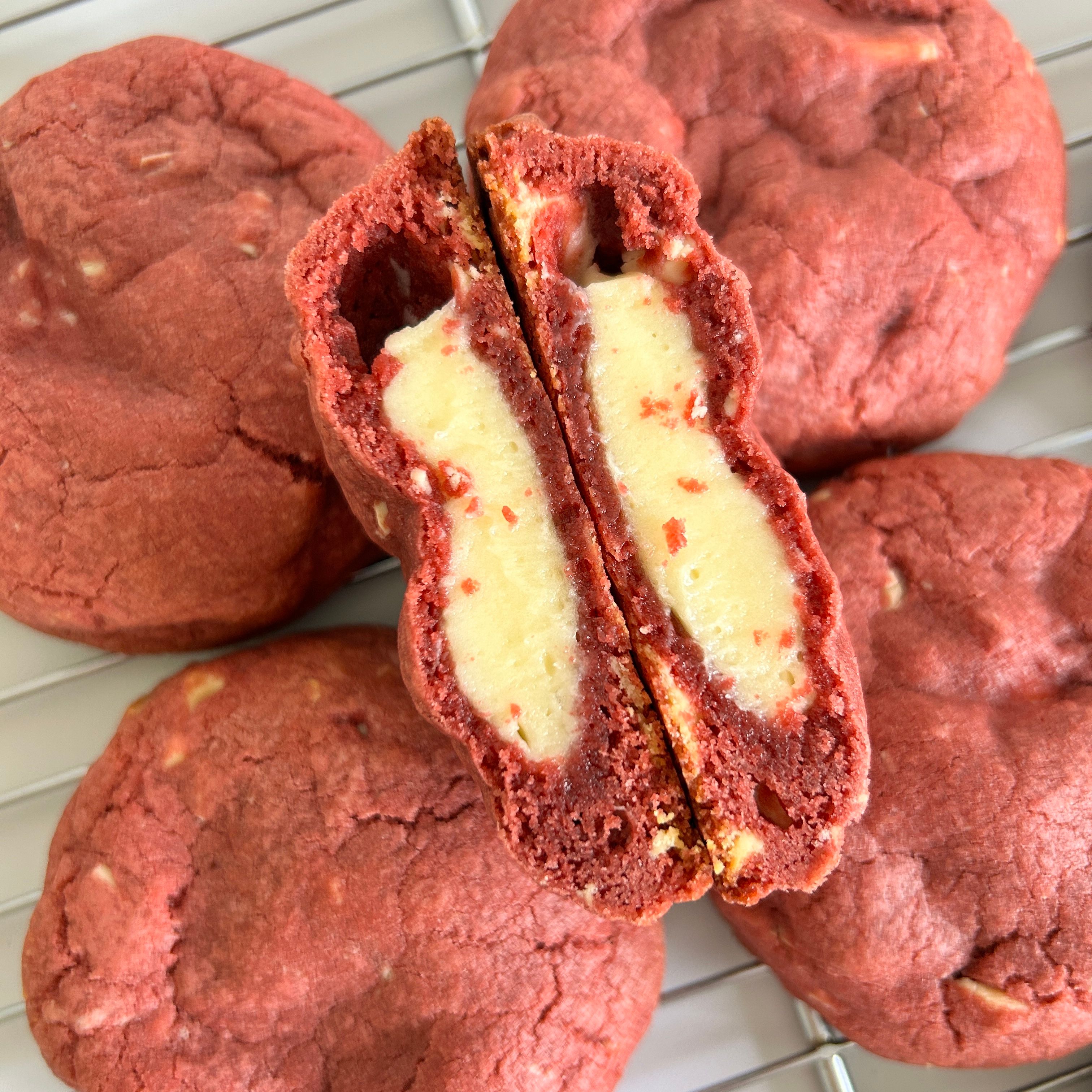 Red Velvet Cream Cheese Cookies