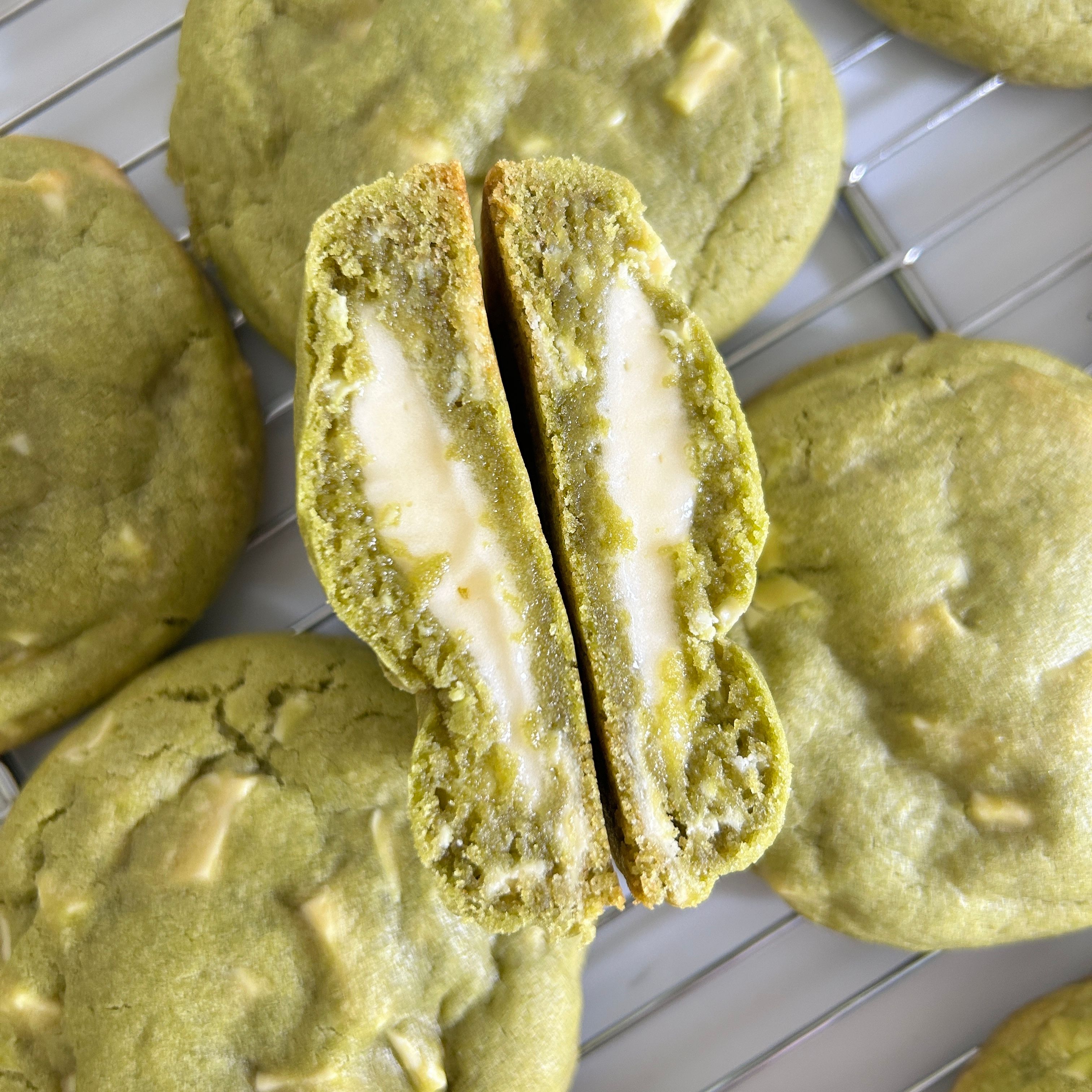 Matcha Cream Cheese Cookies