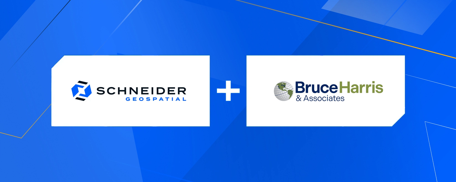 Cover for Schneider Geospatial Acquires Bruce Harris & Associates, Inc. 