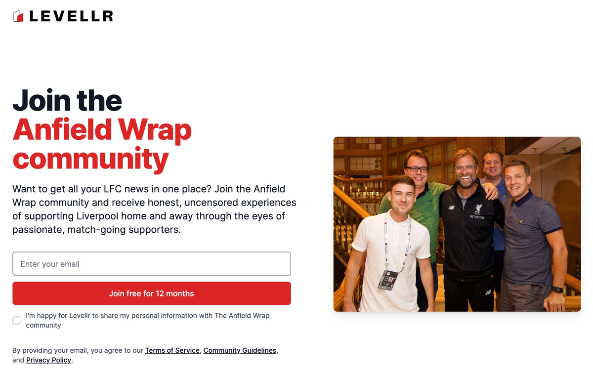 A thriving community on Levellr, The Anfield Wrap is the largest Liverpool FC fan podcast