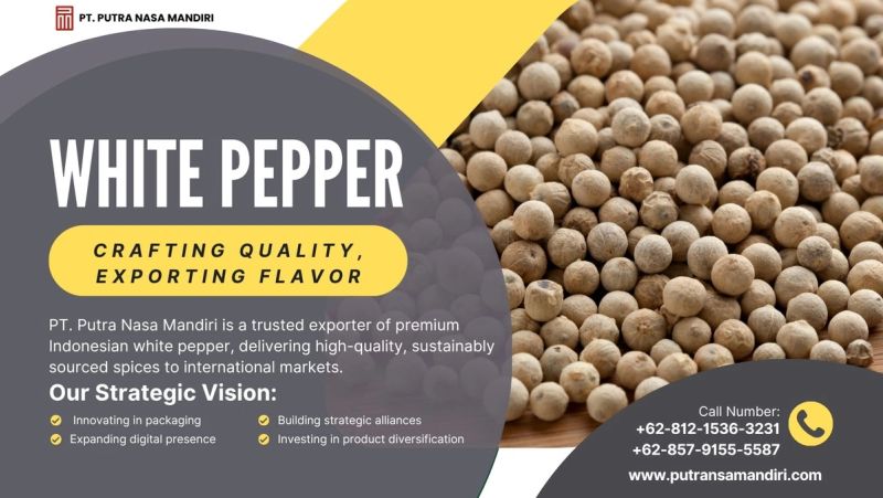 Crafting Quality, Exporting Flavor: Indonesian White Pepper Takes Center Stage