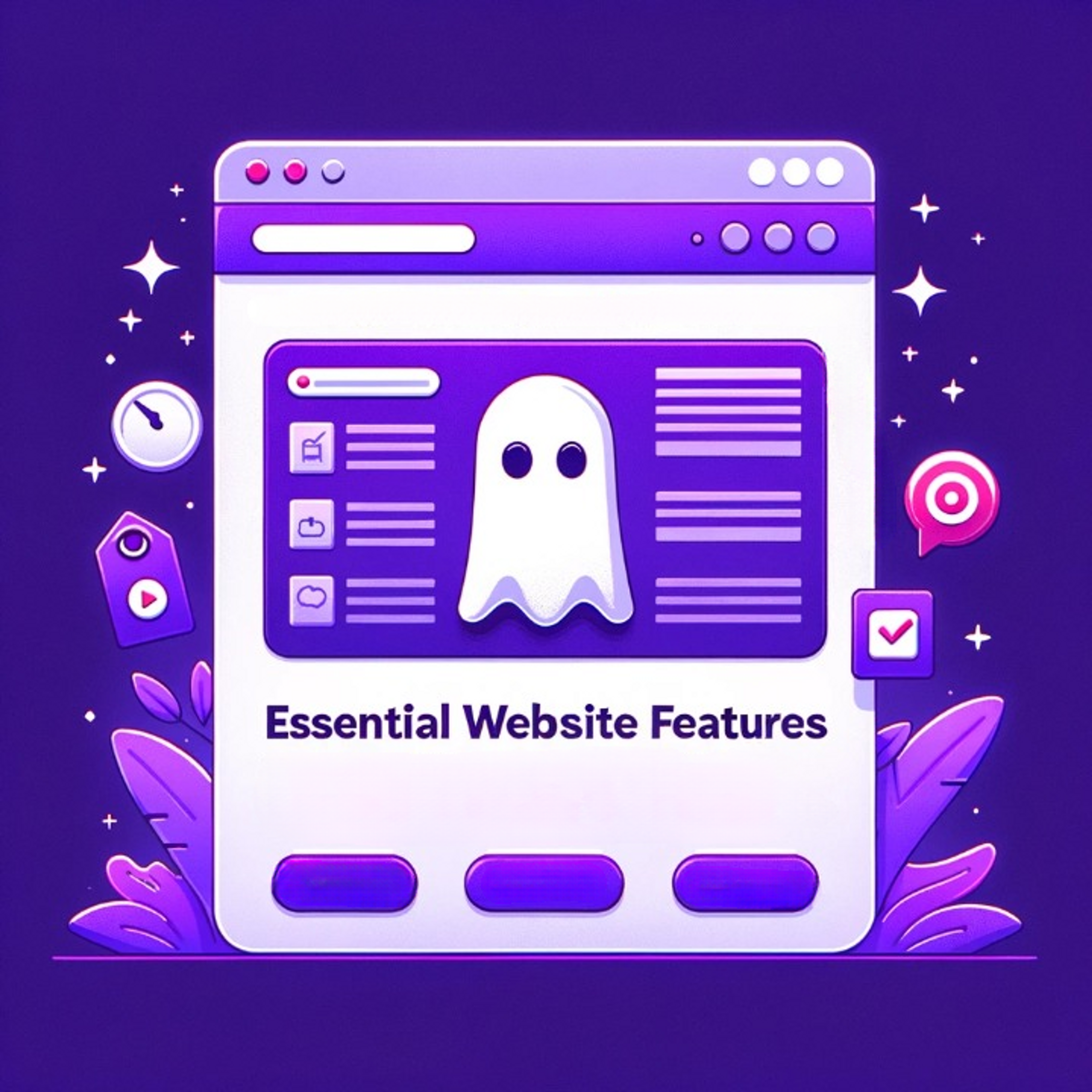 Blog post thumbnail about essential website features for London small businesses