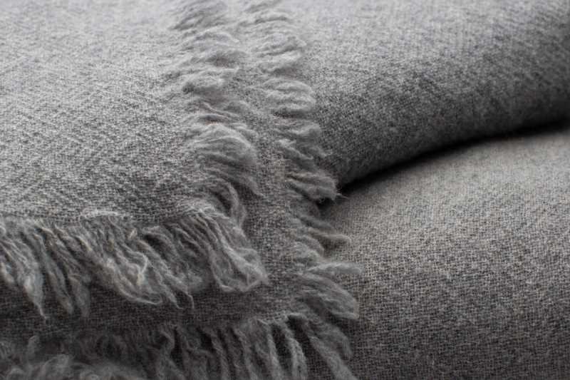 Light Grey Virgin Wool Plaid