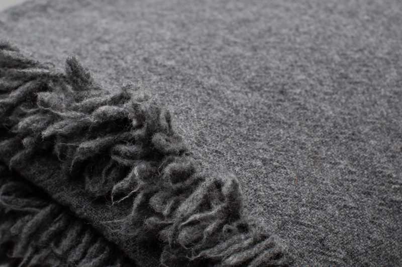 Grey Virgin Wool Plaid