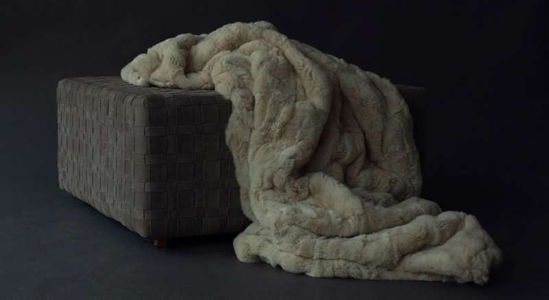 White Cashmere & Fur Blanket