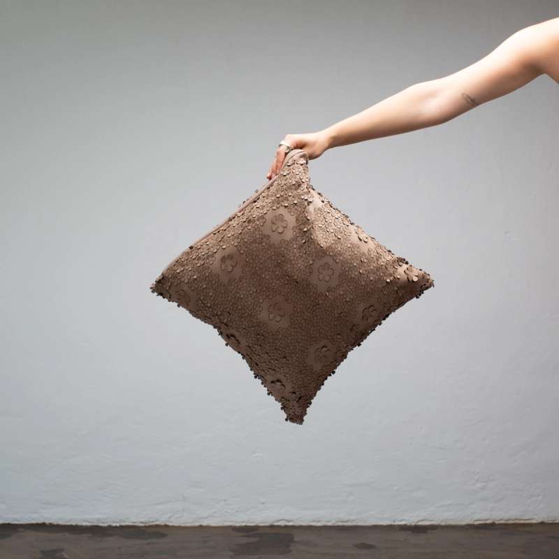 Brown Leather Cushion