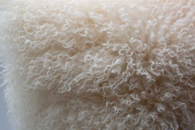 White Mongolia Fur Cushion