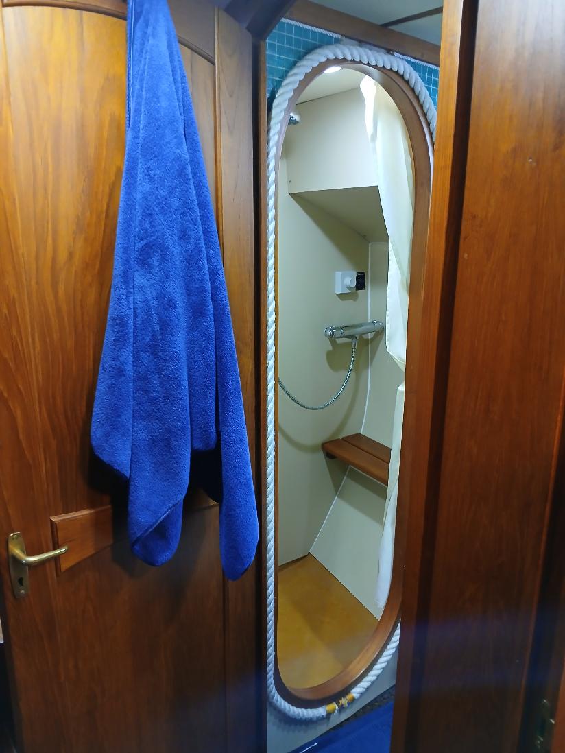 Aft head shower