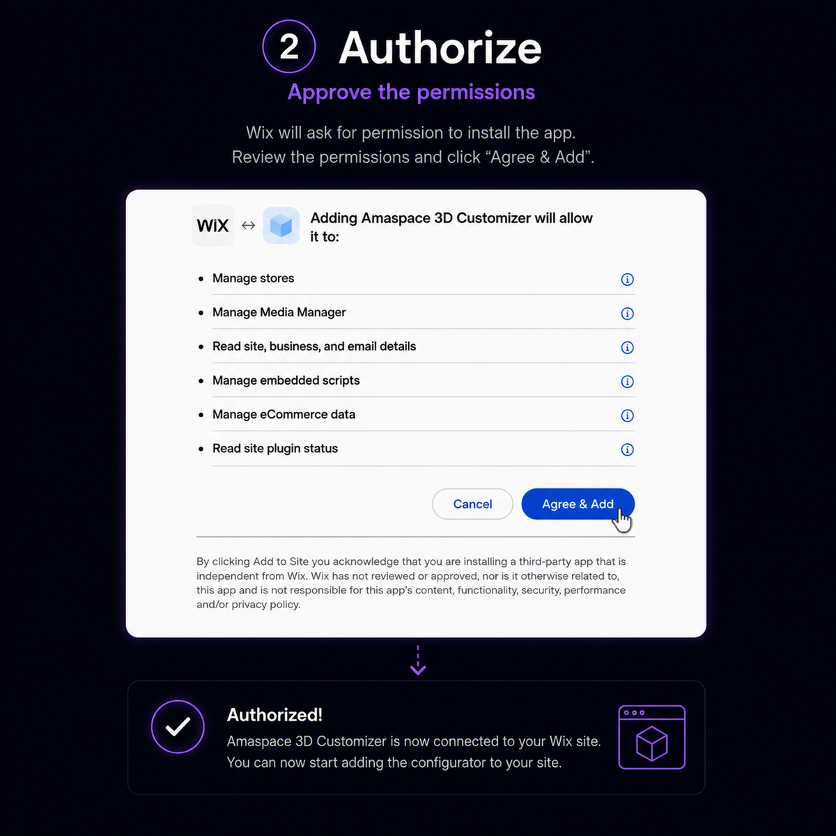 Approve the permissions