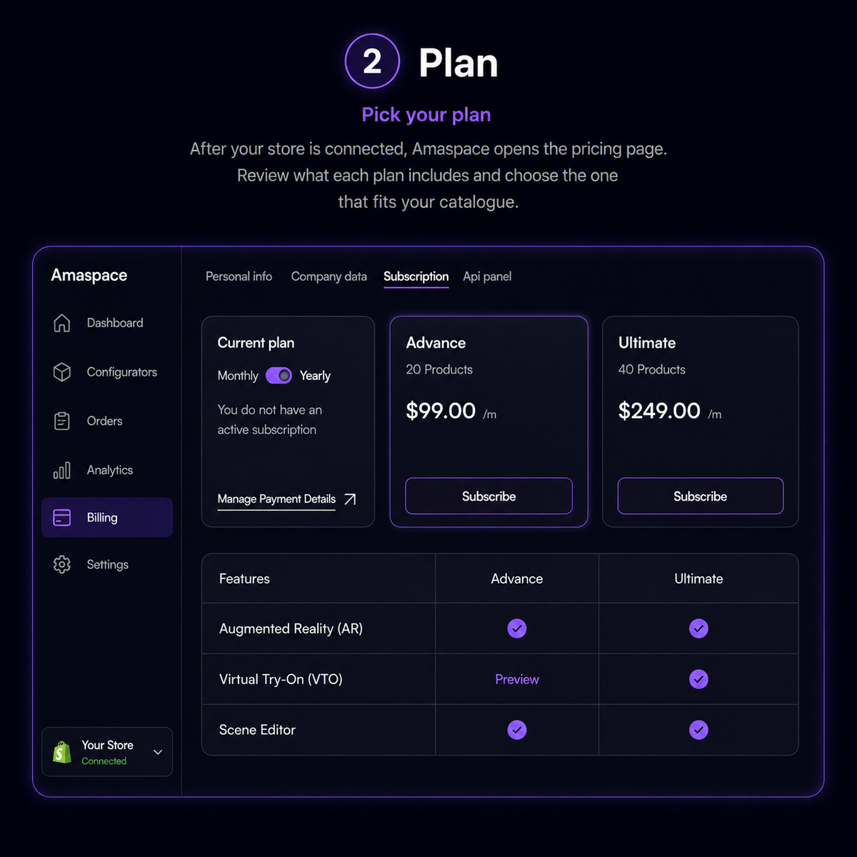 Pick your plan