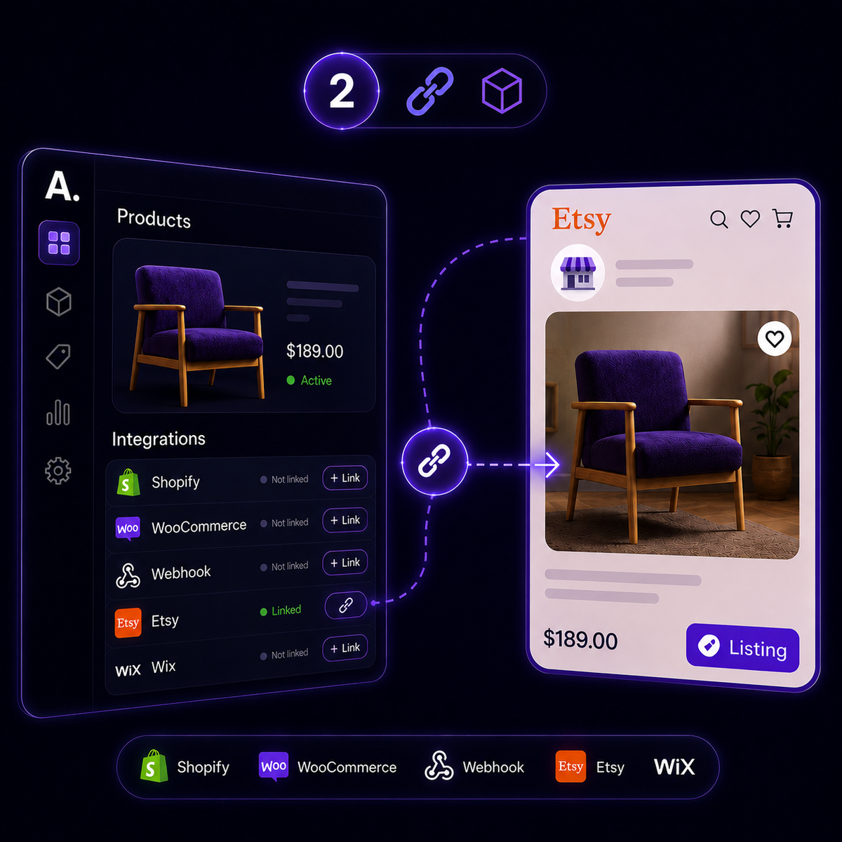 Link a product to a listing