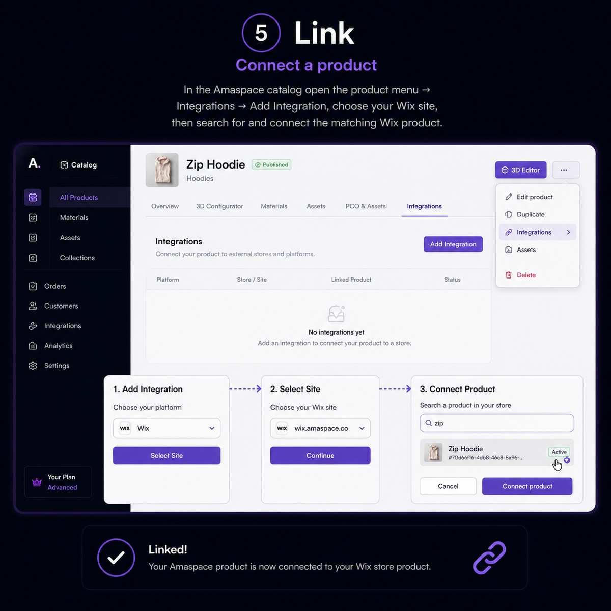 Connect a product