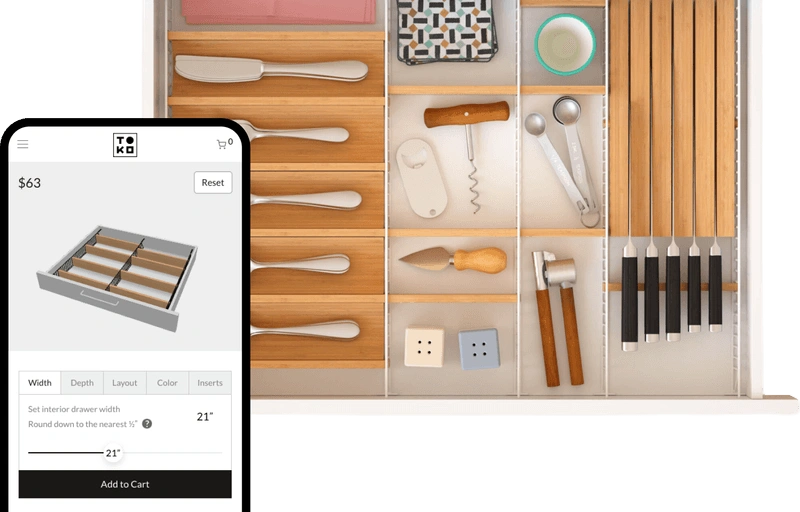 A whole kitchen, one cart item