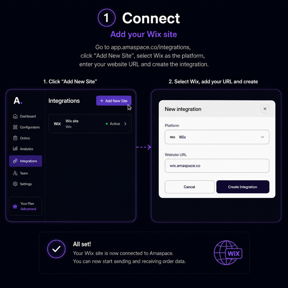 Add your Wix site
