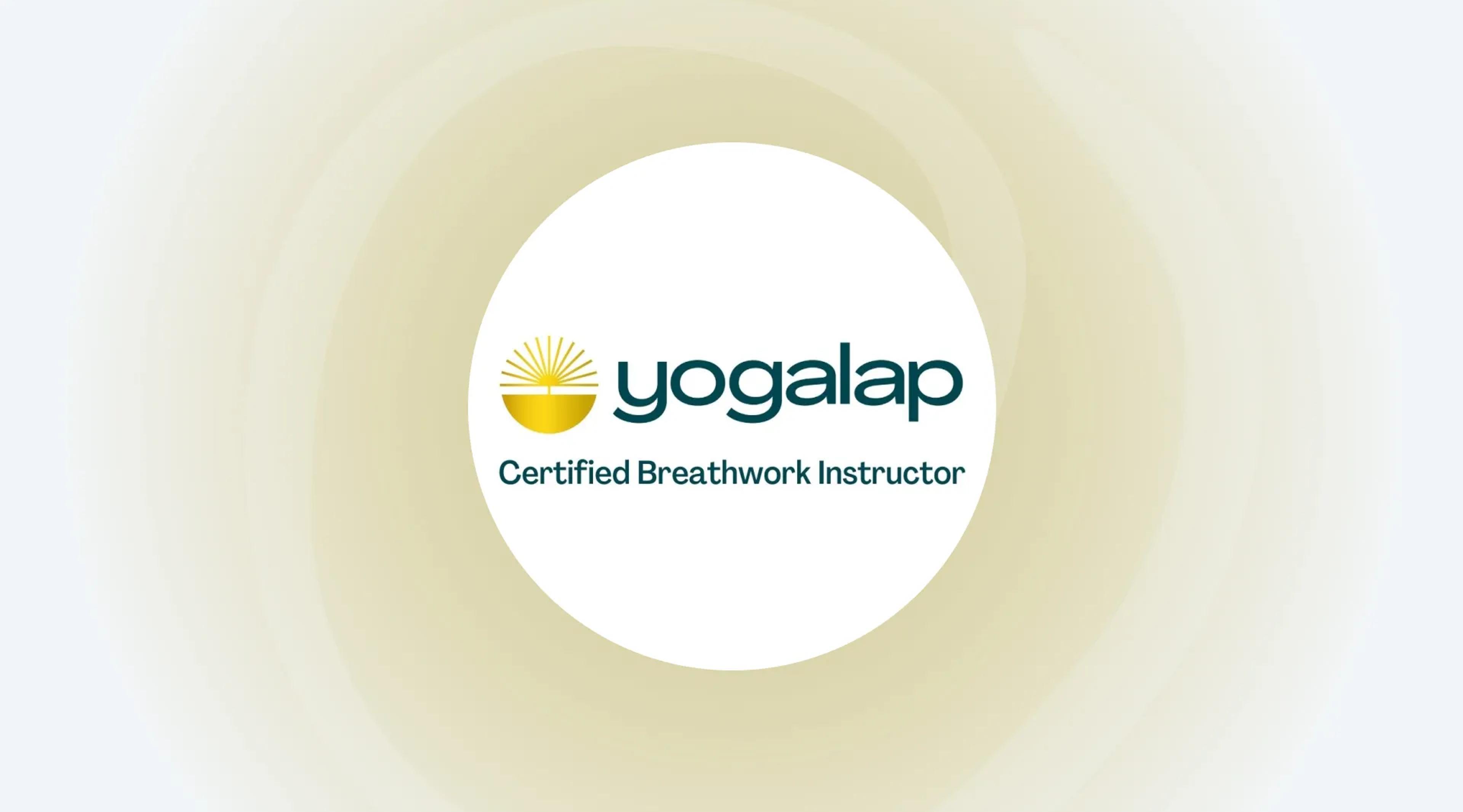 A Yogalap Certified Breathwork Instructor Badge