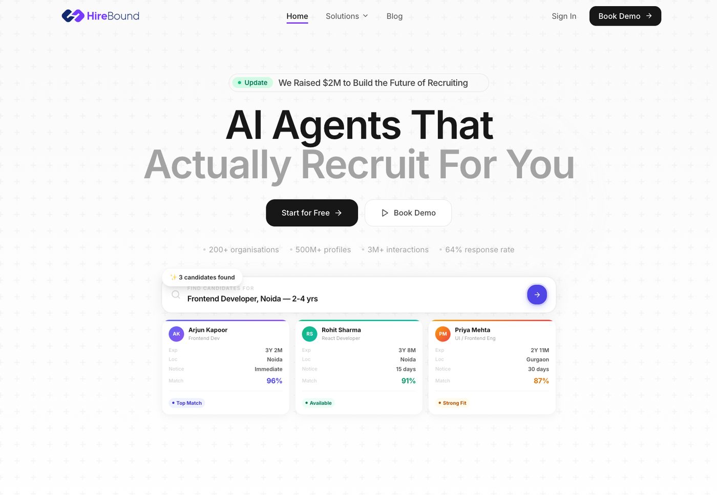 HireBound | Best for native Agentic AI workflows 