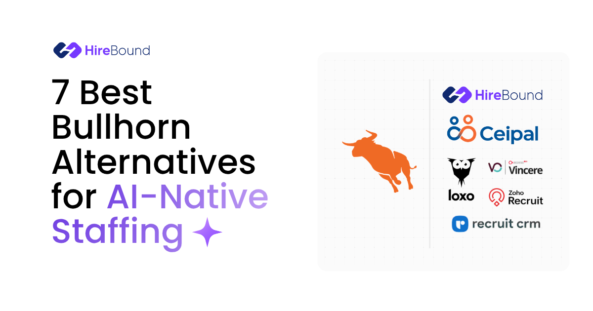 Comparison of 7 Bullhorn alternatives for AI-native staffing agencies in India 2026