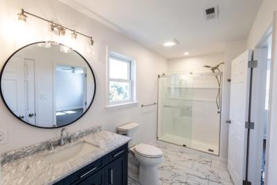 Effortless Elegance: Guest Bathroom Renovation - residential