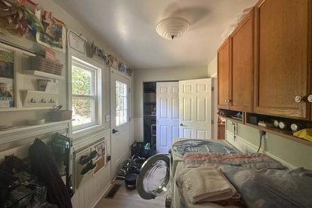 overview of laundry and closet