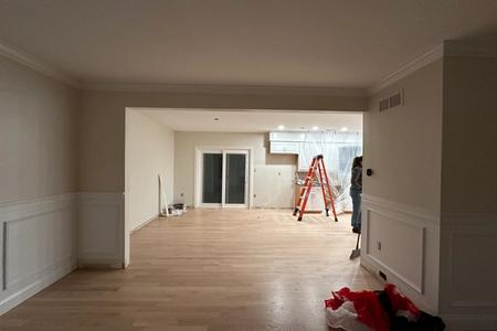 formal sitting room into the dining room