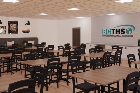 formal dining space - 3D Rendering