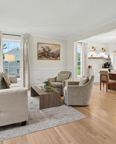 Warm Transitional First Floor Furnishing & Styling Project - residential