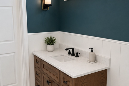 custom vanity base