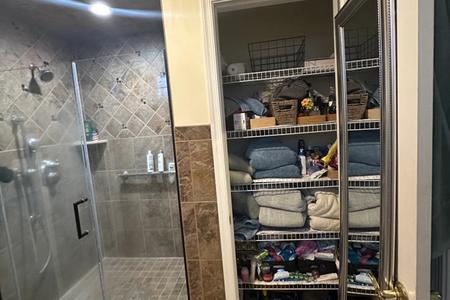 standard bathroom closet