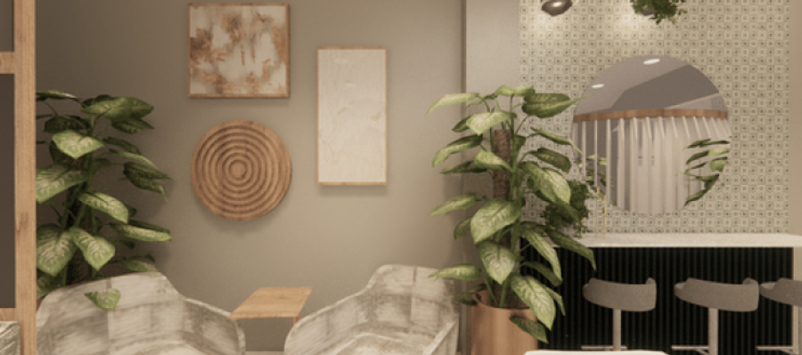 Additional view of EXT LOUNGE interior design project showing detailed craftsmanship and design elements