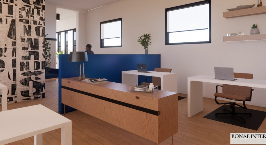 WAYNE PR OFFICE | COMMERCIAL INTERIOR DESIGN interior design project showcase - Before and after transformation by Bonae Interiors