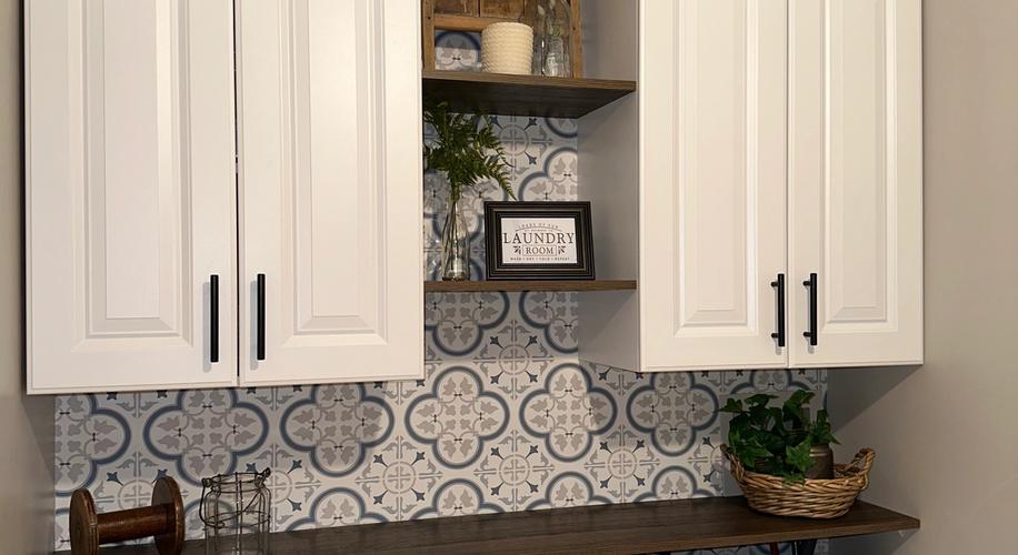 LAUNDRY ROOM REFRESH: FUNCTIONAL MEETS FABULOUS interior design project showcase - Before and after transformation by Bonae Interiors