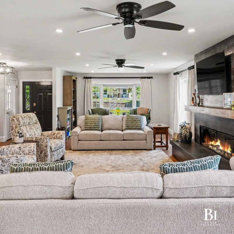 after living room design