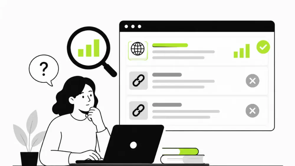Análisis de backlinks de calidad y enlaces de baja calidad