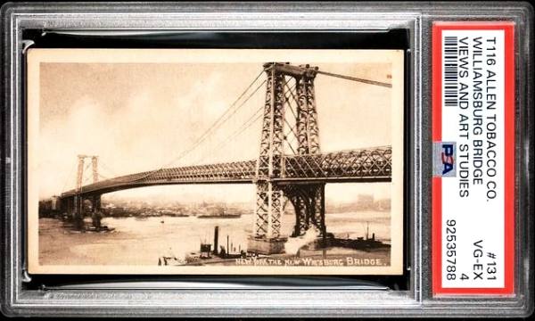 T116 1903 Williamsburg Bridge “NEW” RC PSA 4 NYC Brooklyn Rare POP 1 front