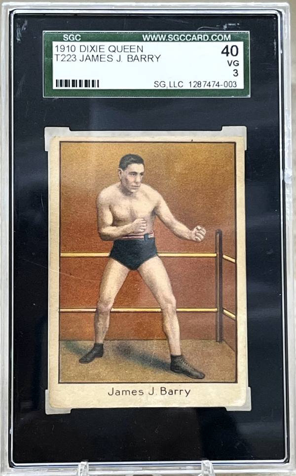 1910 T223 Dixie Queen James J Barry SGC 3 Boxing front