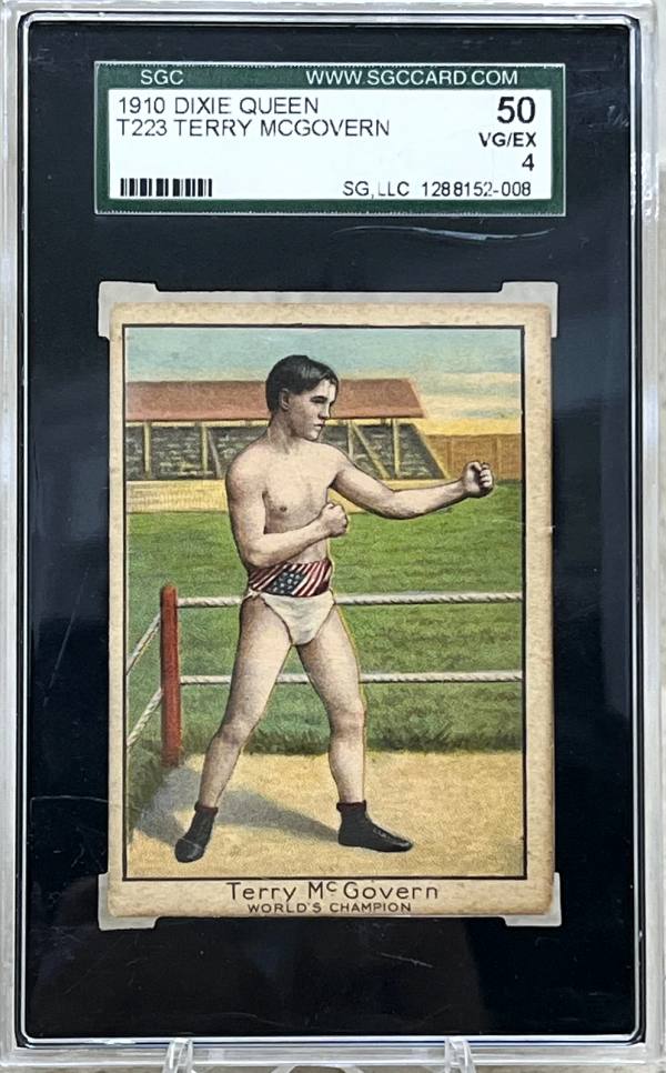 1910 T223 Dixie Queen Terry McGovern SGC 4 front