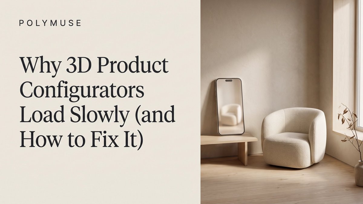 Why 3D Product Configurators Load Slowly (and How to Fix It)