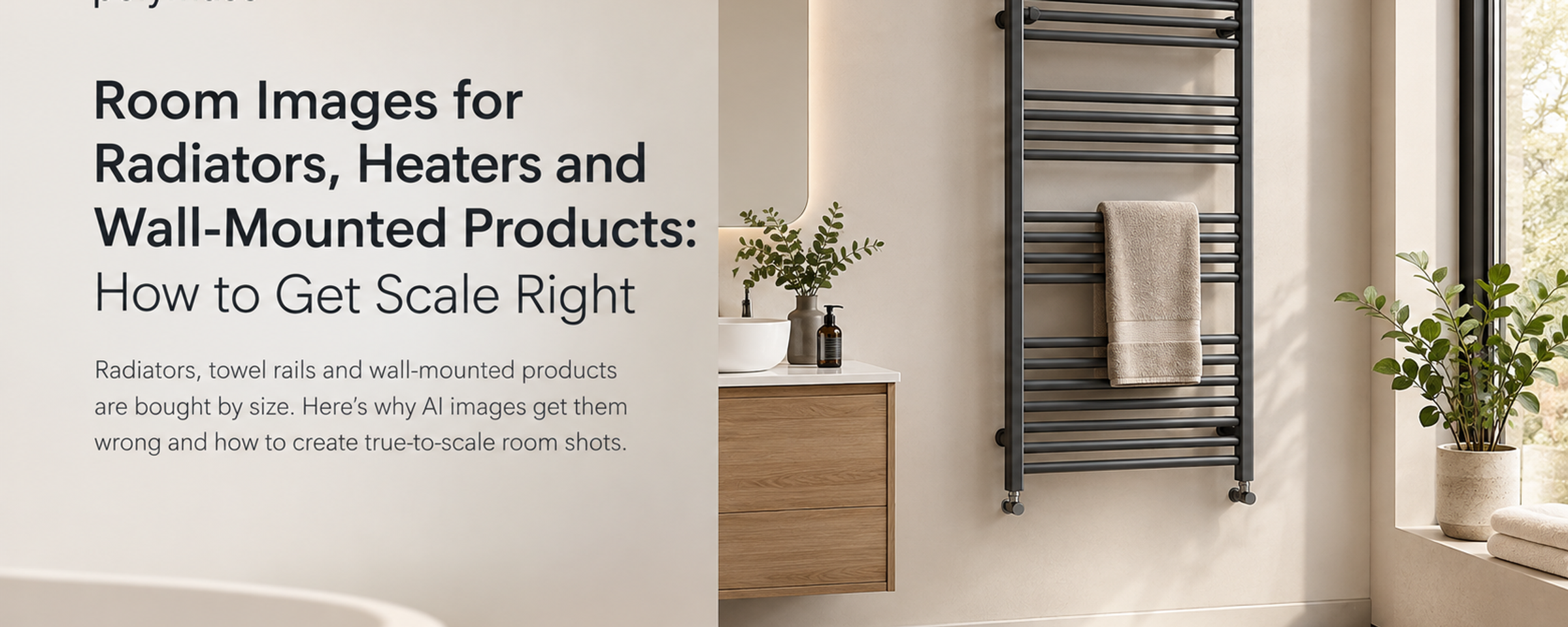 Room Images for Radiators, Heaters and Wall-Mounted Products: How to Get Scale Right