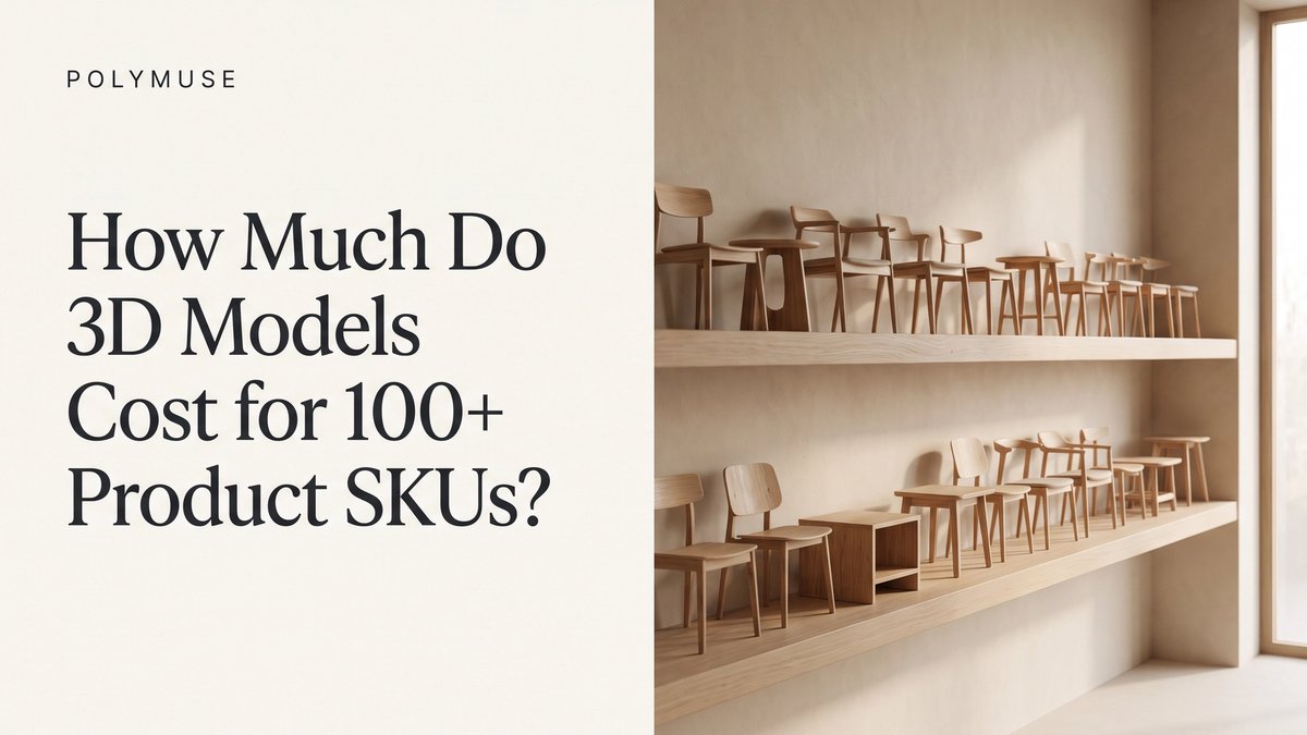 How Much Do 3D Models Cost for 100+ Product SKUs?