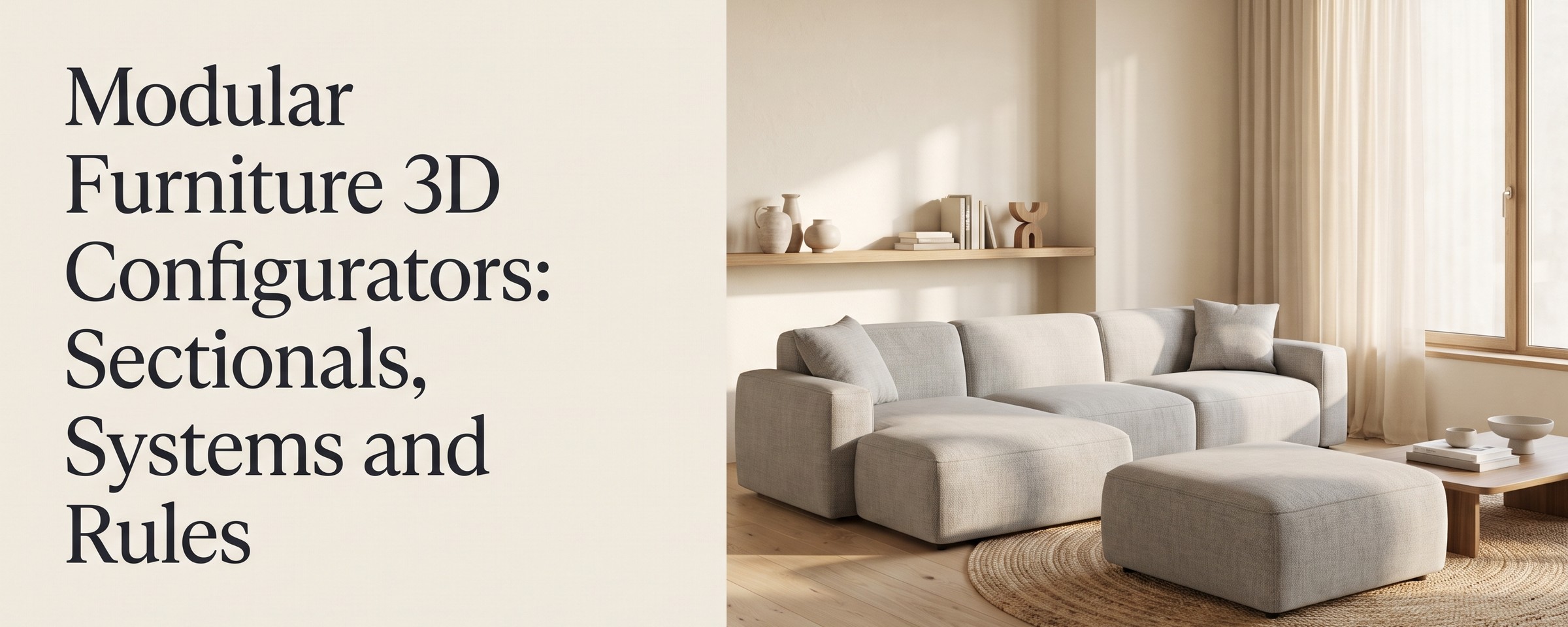 Modular Furniture 3D Configurators: Sectionals, Systems and Rules