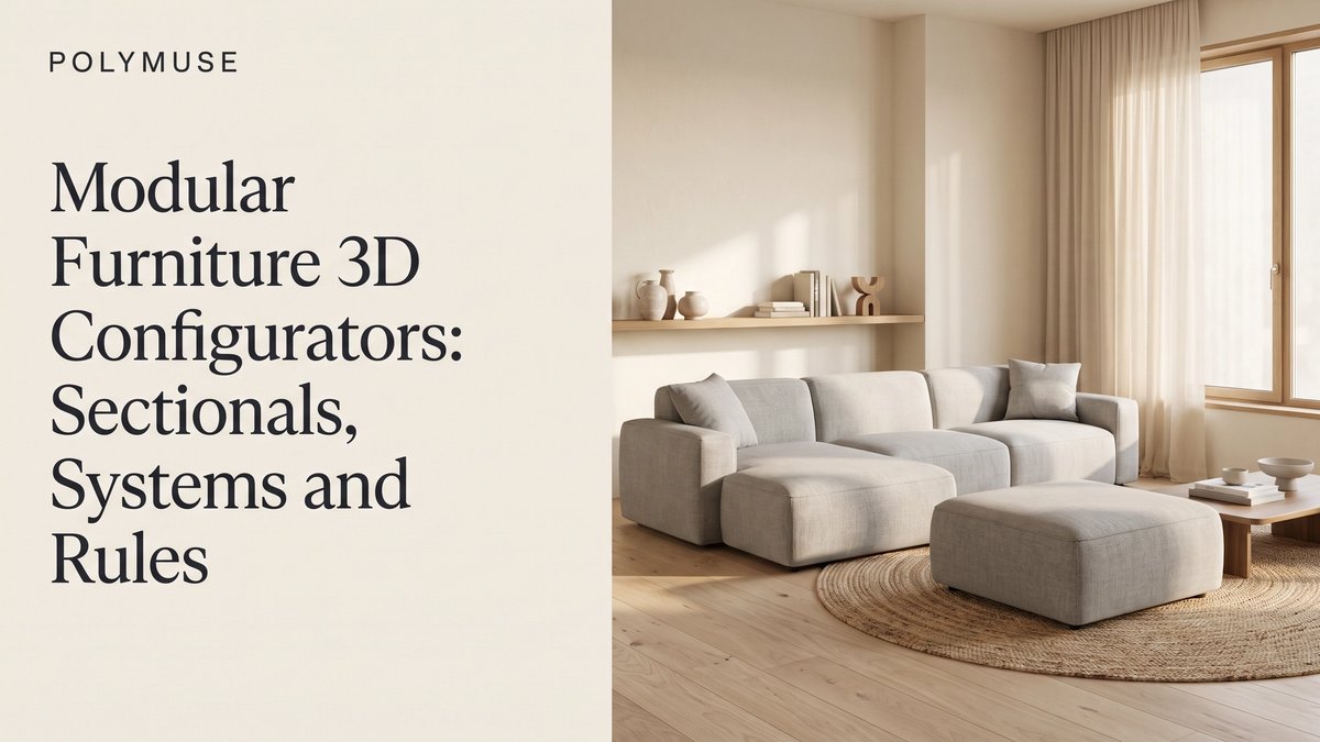 Modular Furniture 3D Configurators: Sectionals, Systems and Rules
