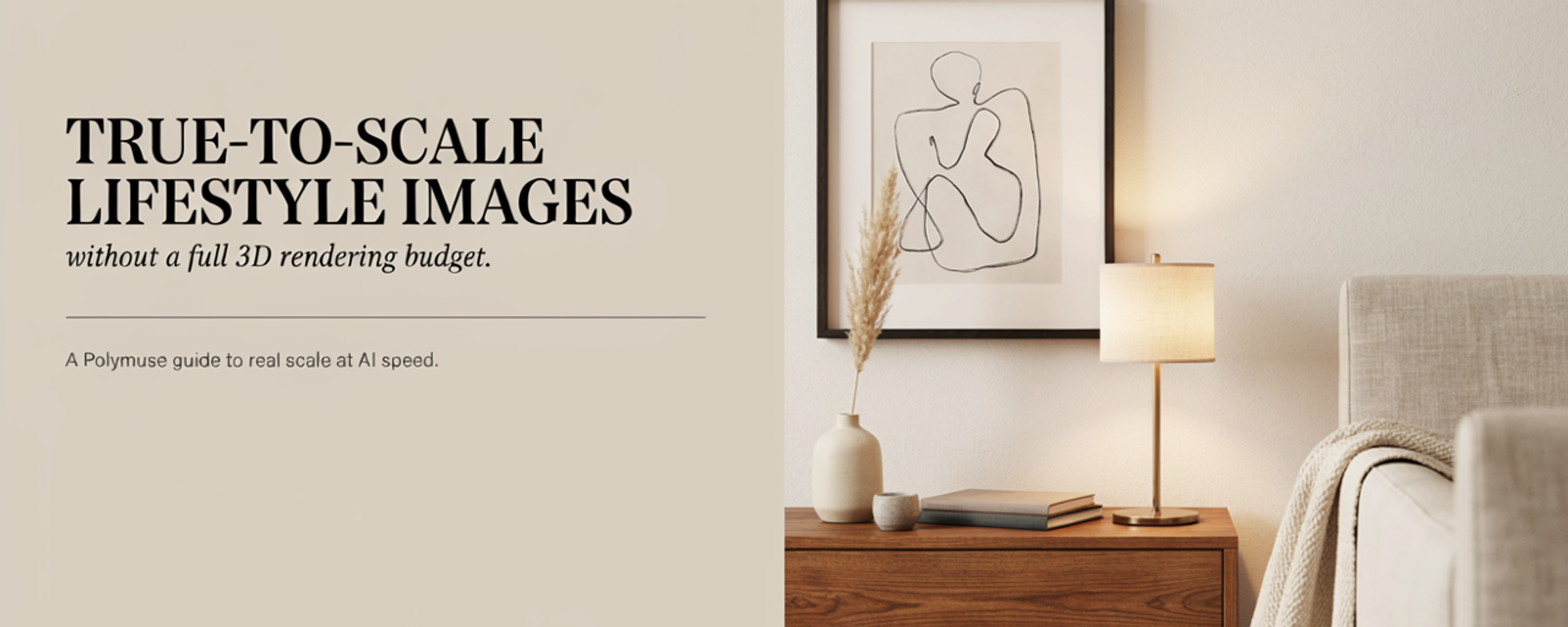 True-to-Scale Lifestyle Images Without a Full 3D Rendering Budget