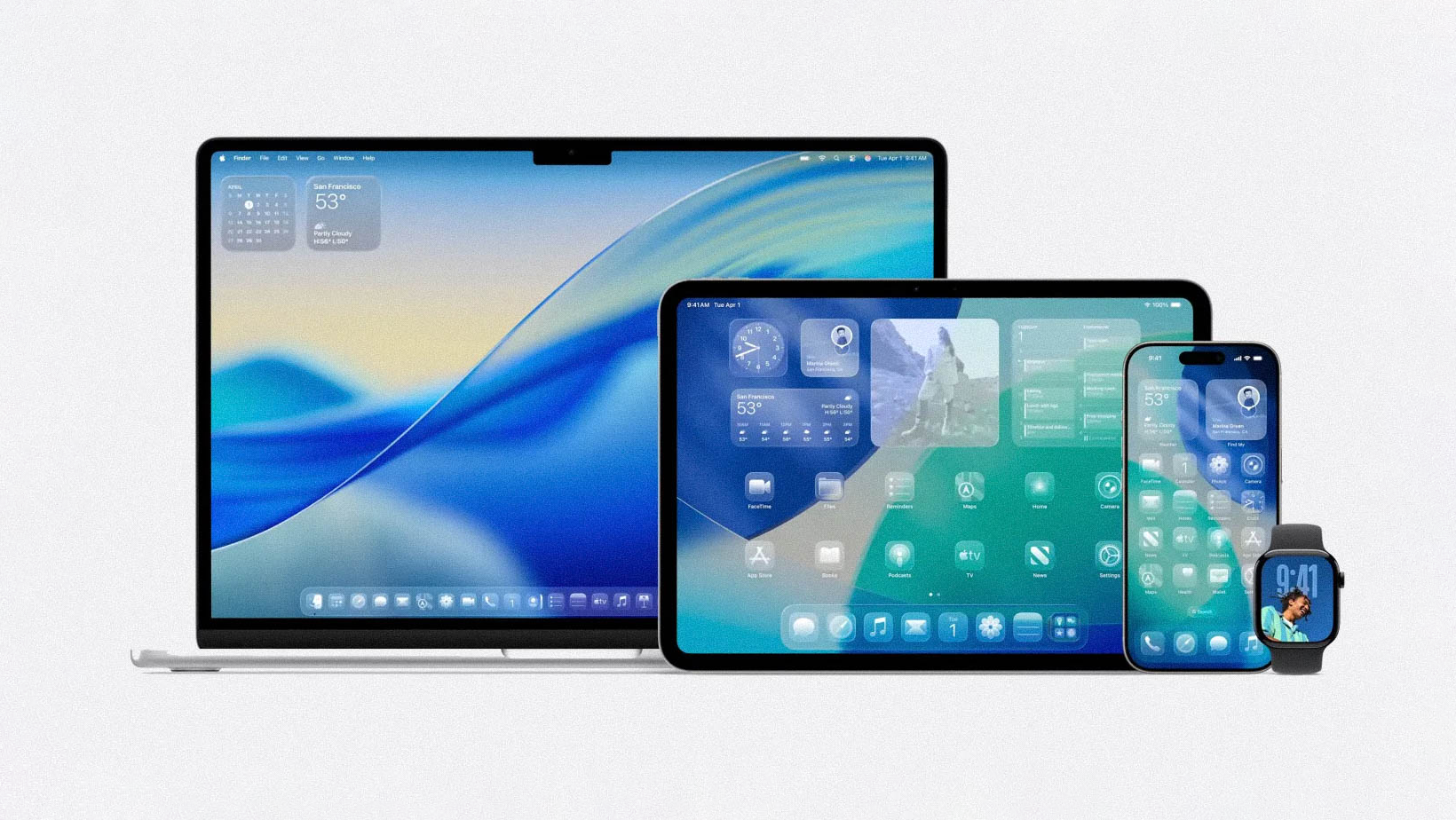 Apple liquid glass design
