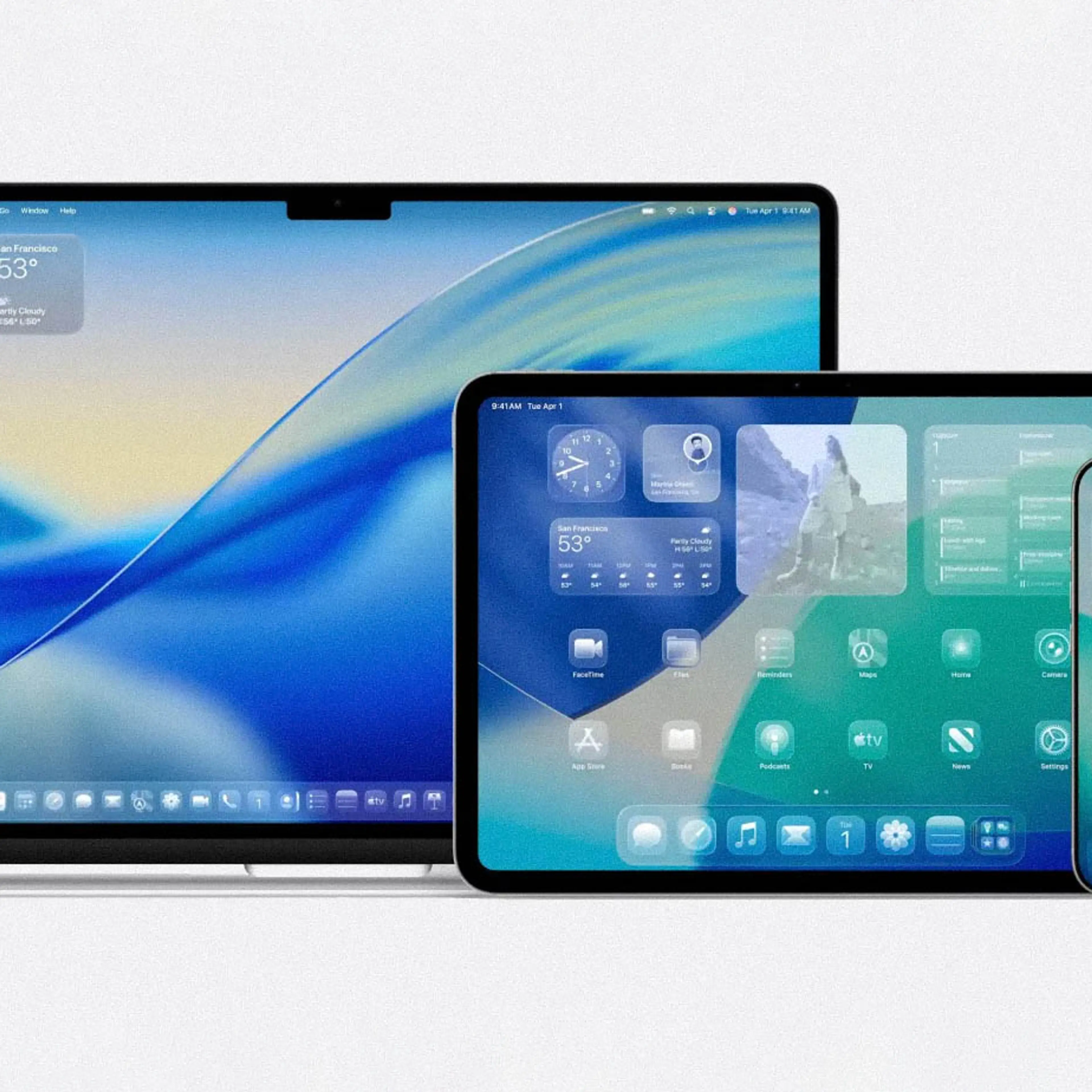 Apple liquid glass design