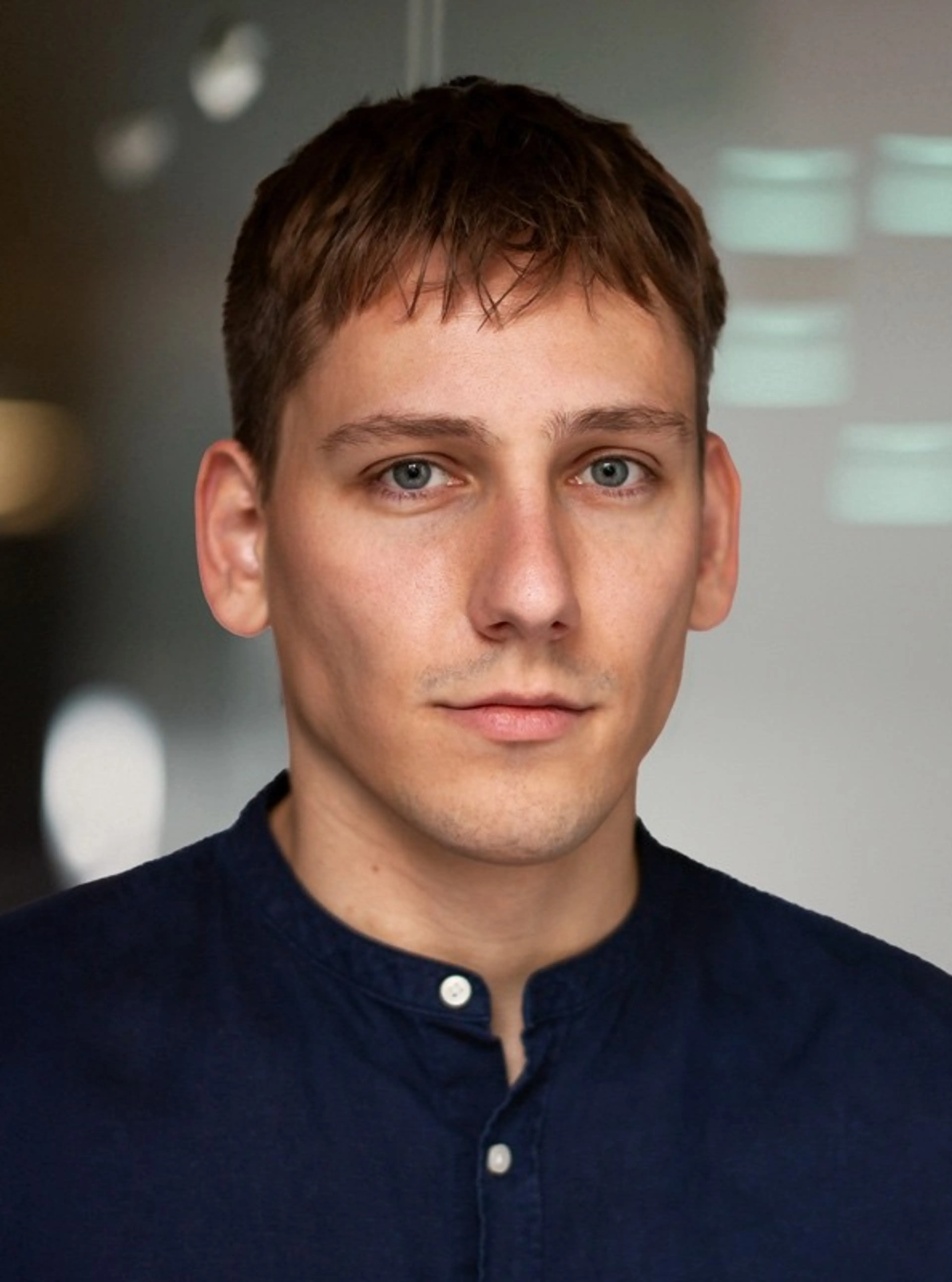 Man with black shirt