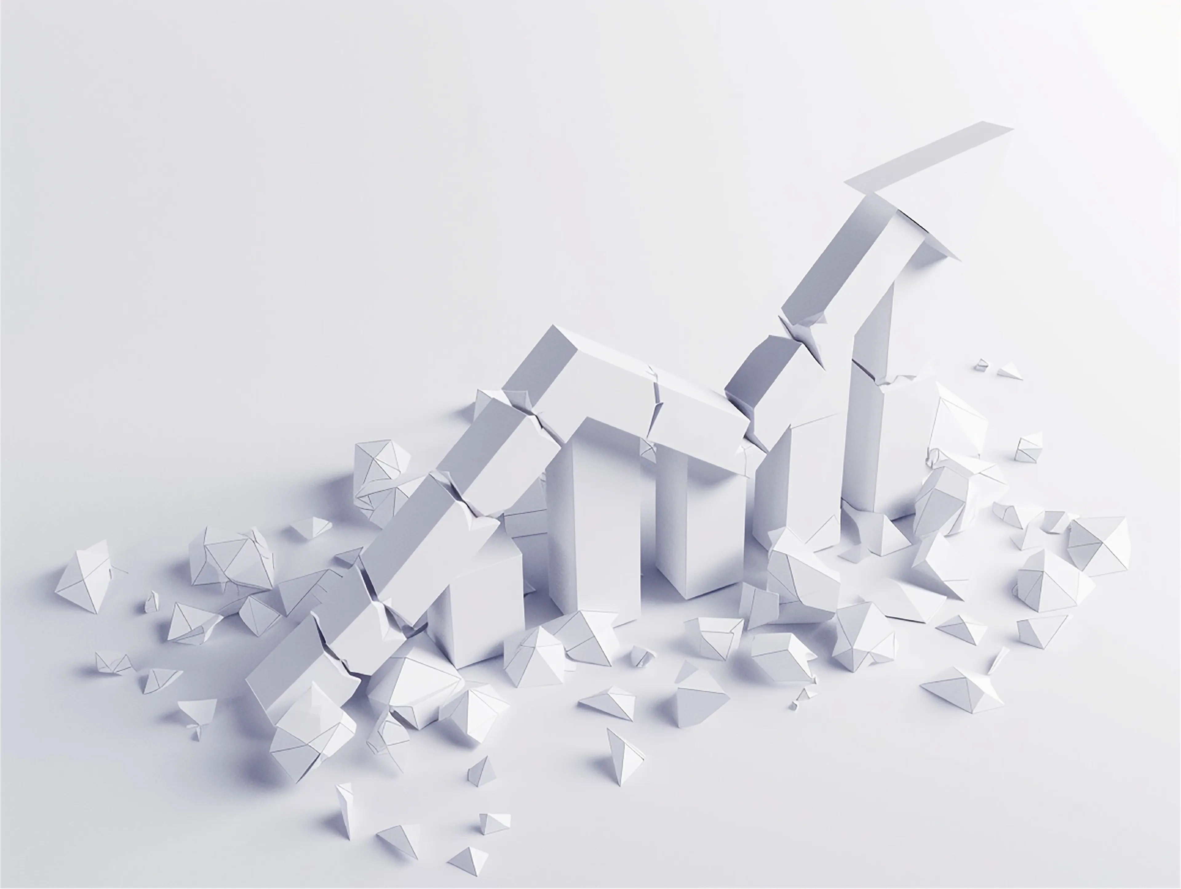 whote stones picturing a arrow that goes up