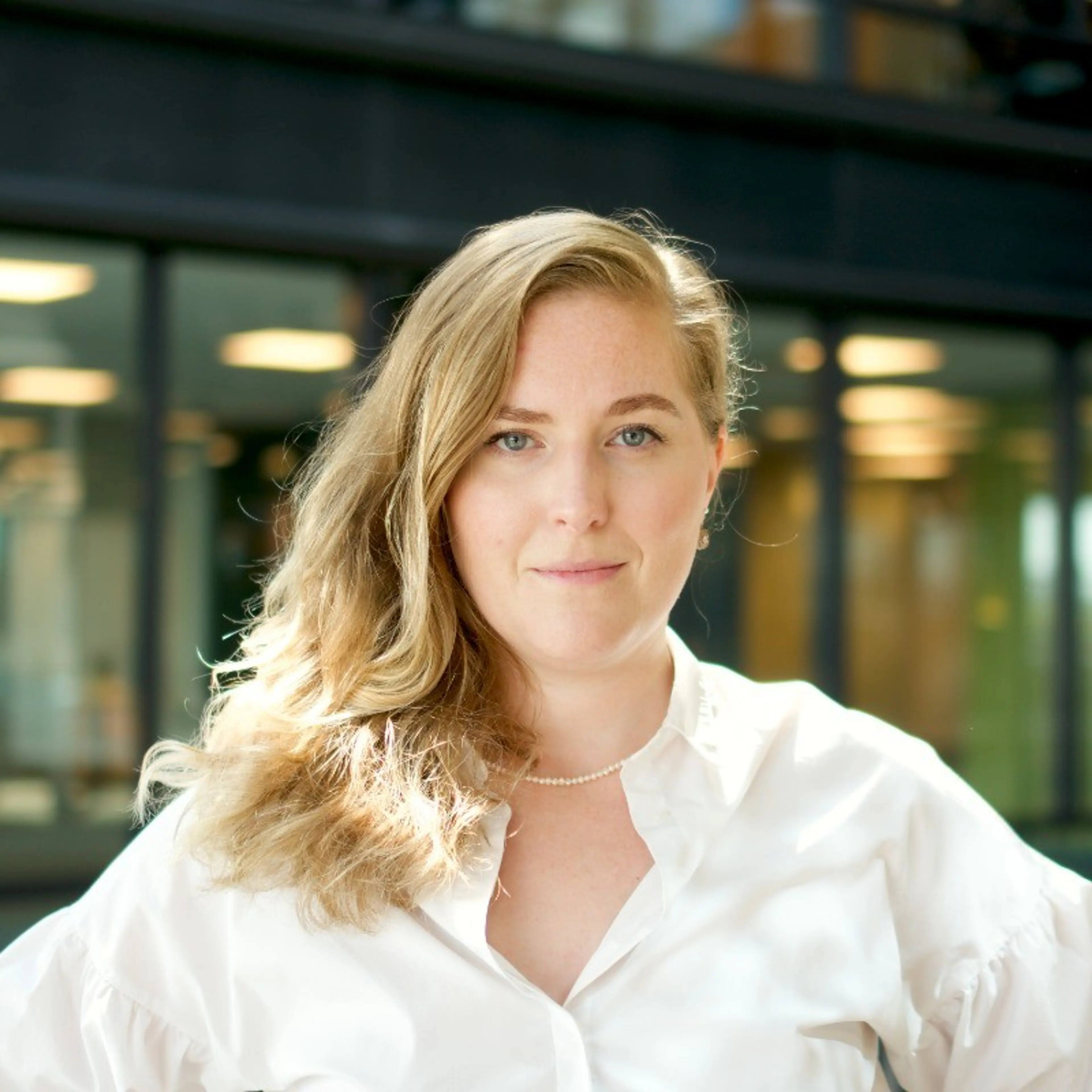 Woman with a white shirt