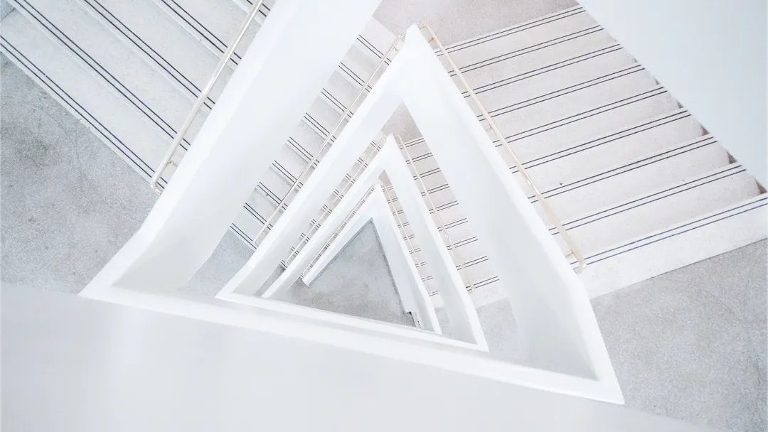 white stairs symbolising challenge