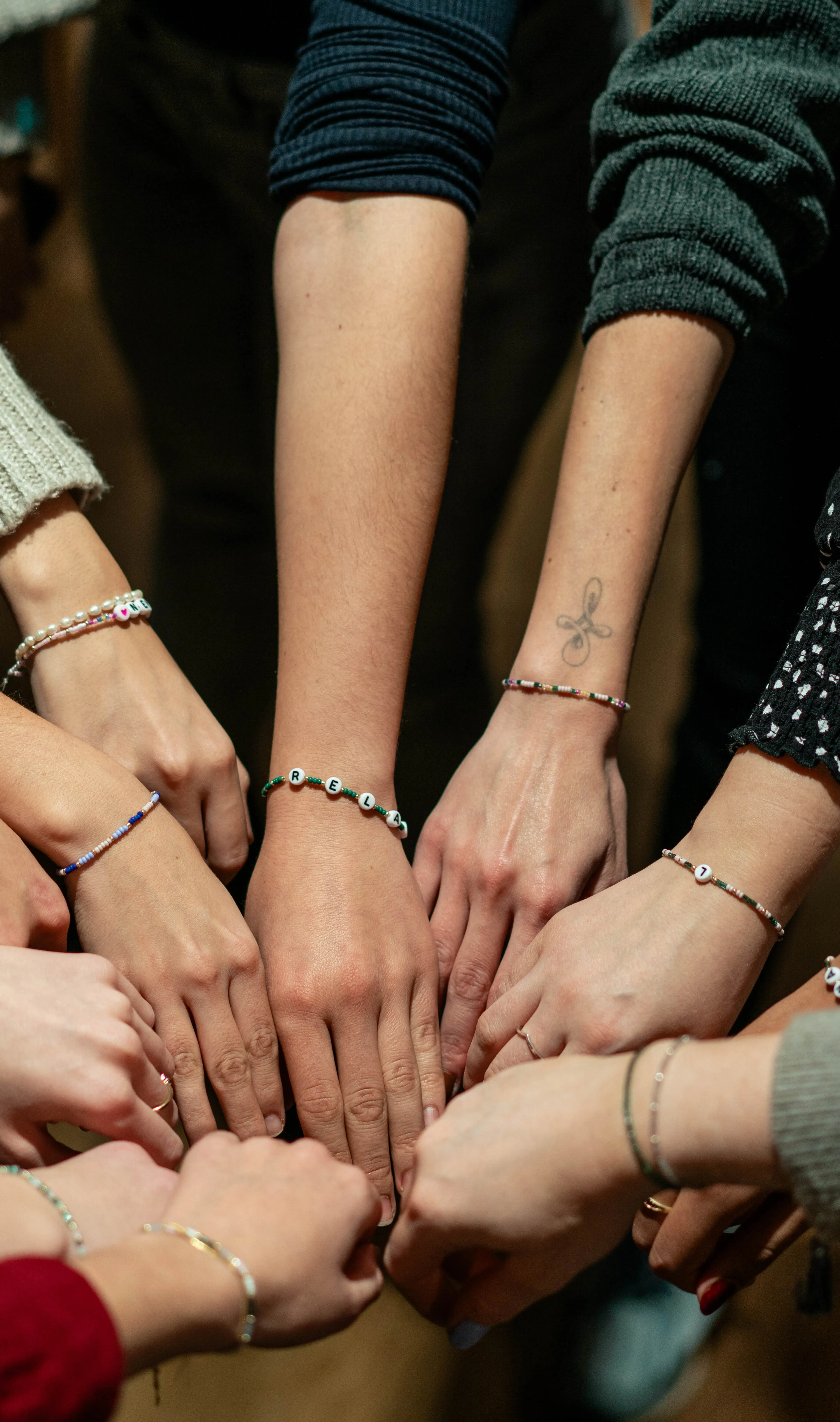 all hands together