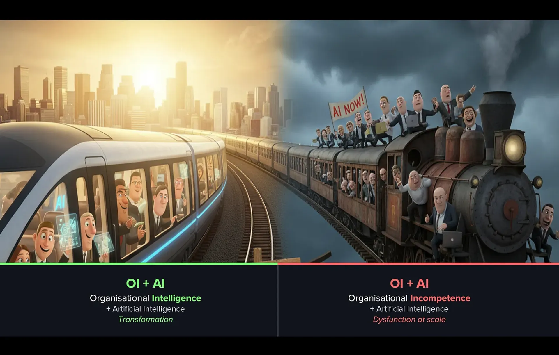 AI generated Train picture